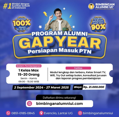 GAP YEAR CLASS + INTENSIF UTBK 2026