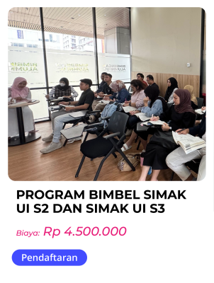 PROGRAM BIMBEL SIMAK UI S2 DAN SIMAK UI S3
